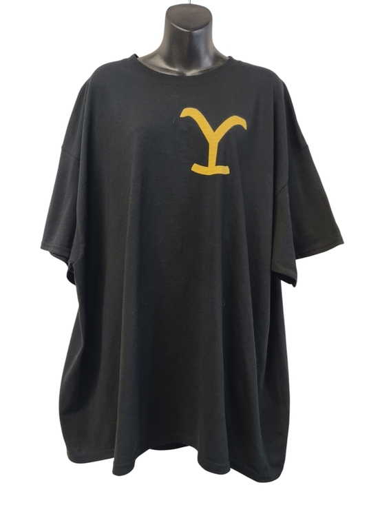 Gildan Other - Gildan Mens Black Plus 3XL T-Shirt Yellow Y Logo Yellowstone Short Sleeve